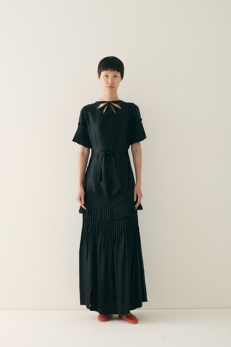 1930s Black Silk Gown - Desert Vintage