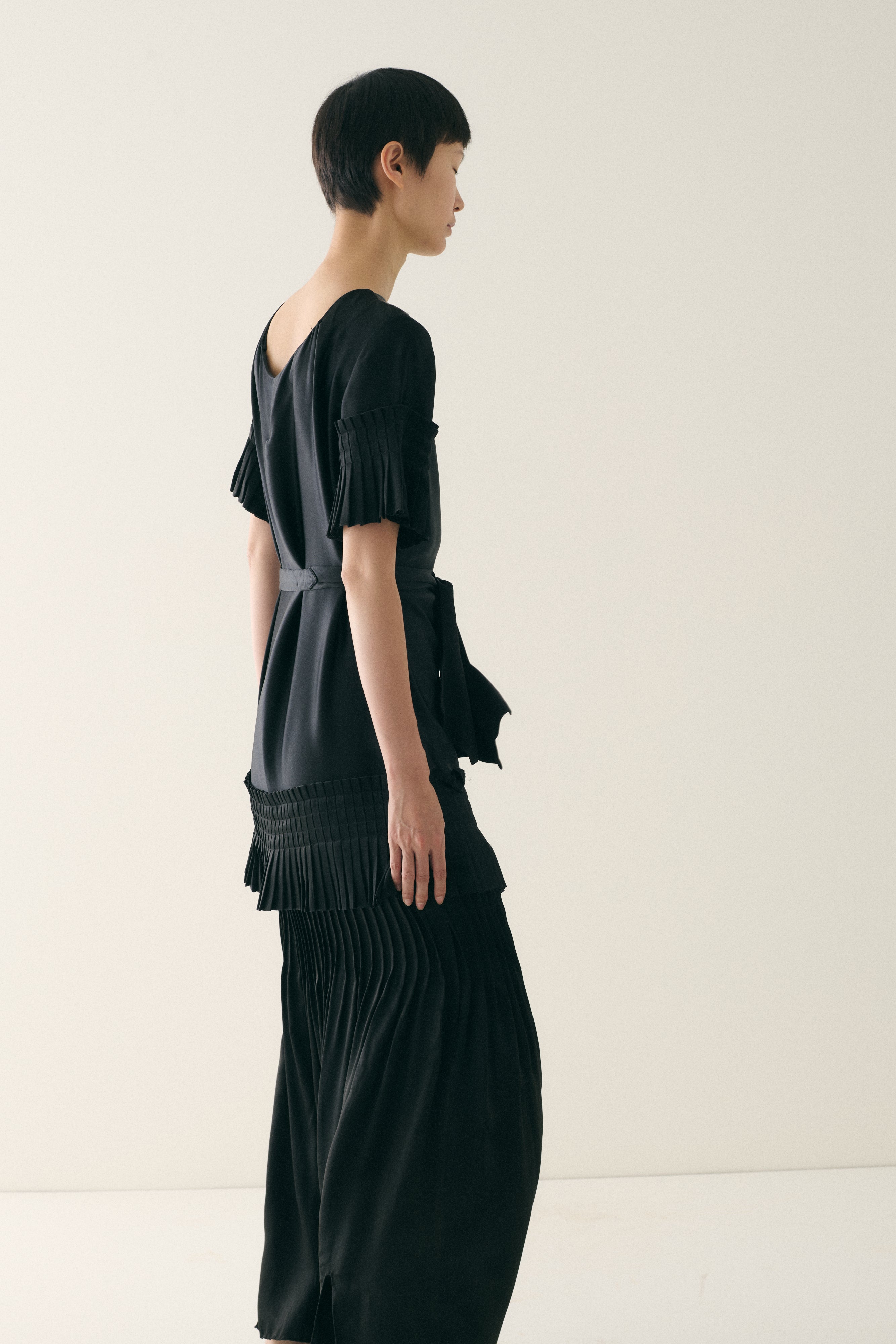 1930s Black Silk Gown - Desert Vintage