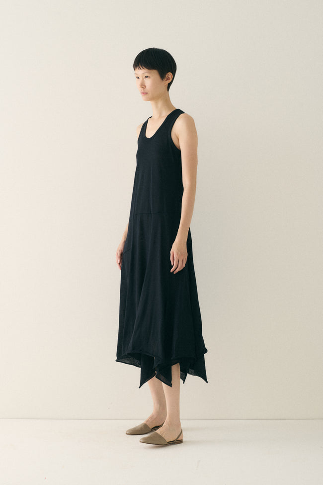 CdG Black Handkerchief Hem Dress - Desert Vintage