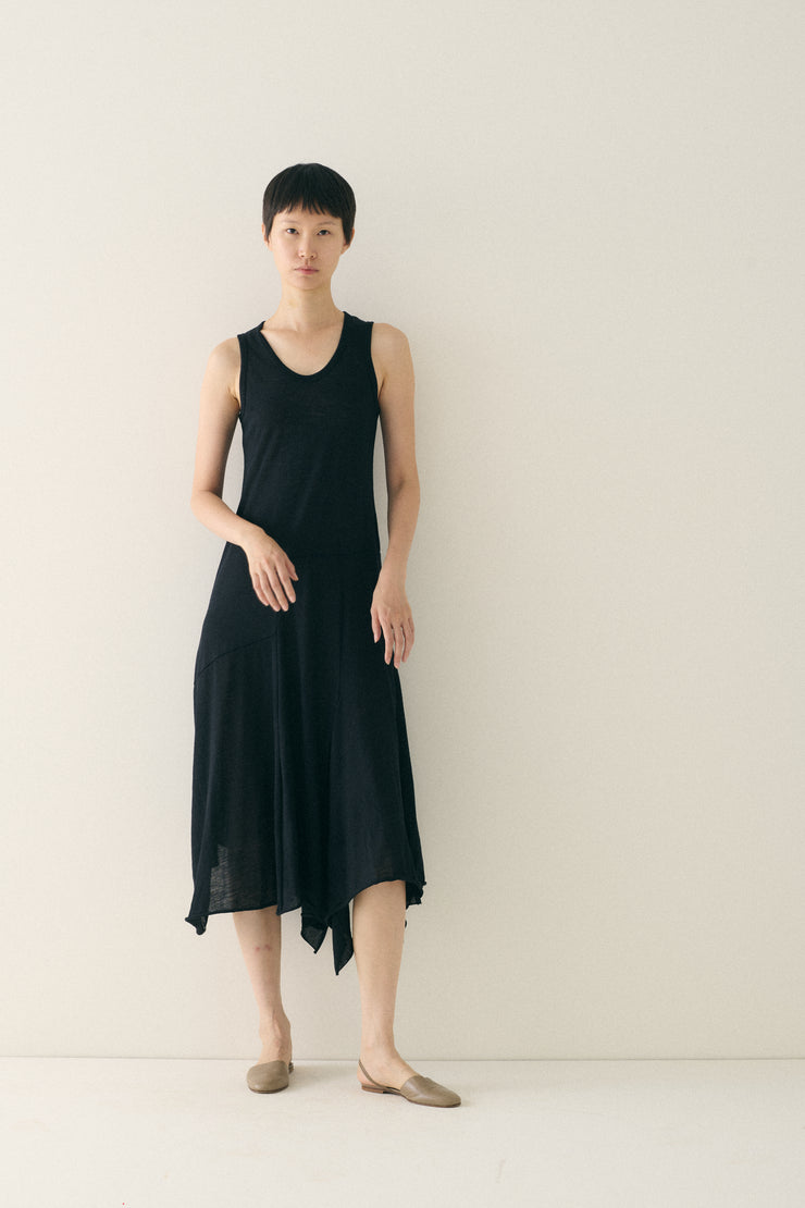 CdG Black Handkerchief Hem Dress - Desert Vintage