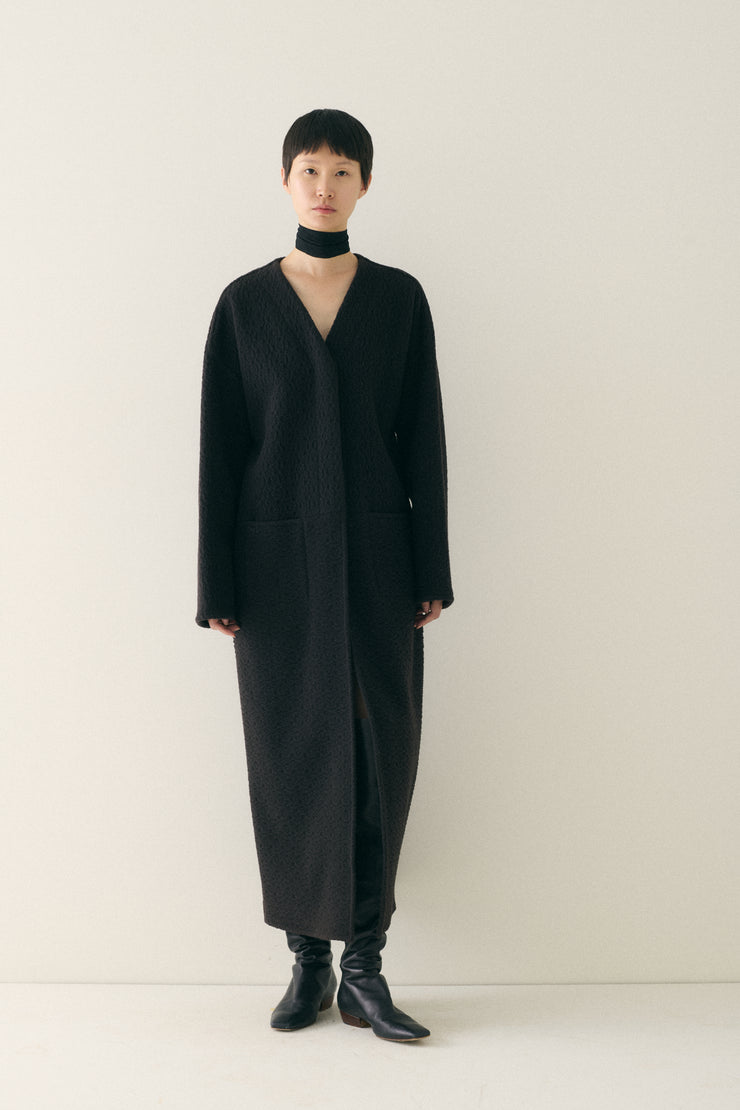 Carob Brown Wool Coat - Desert Vintage