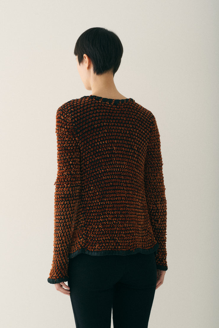 1970s Chanel Chenille Knit Cardigan - Desert Vintage