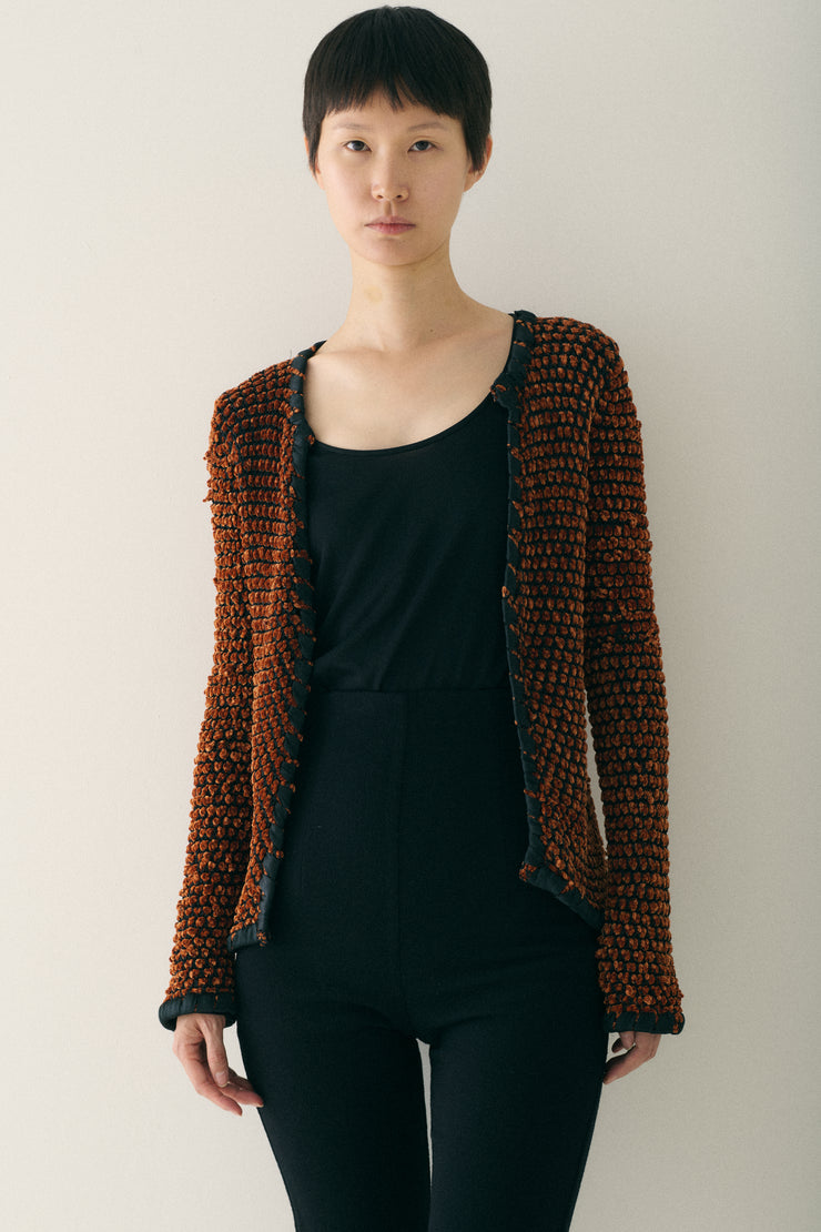 1970s Chanel Chenille Knit Cardigan - Desert Vintage