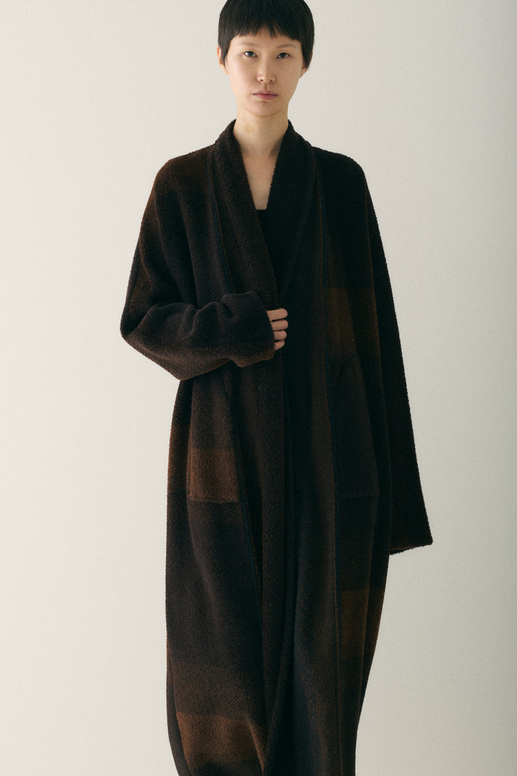 Brown Wool Wrap Coat - Desert Vintage