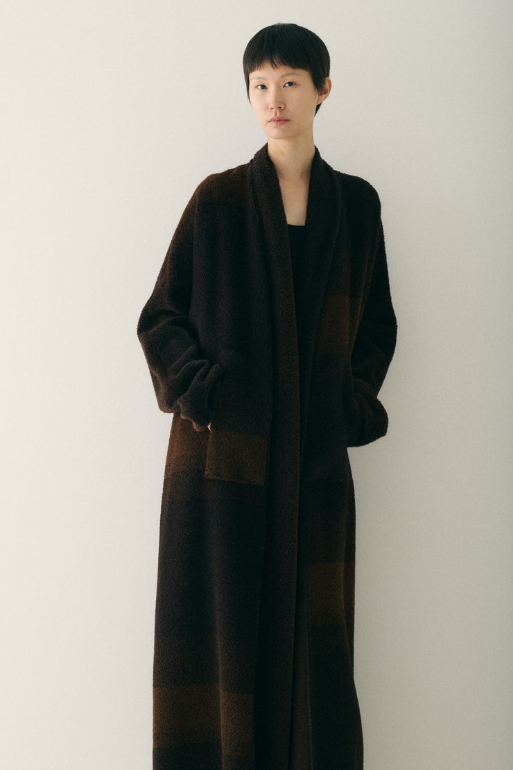 Brown Wool Wrap Coat - Desert Vintage
