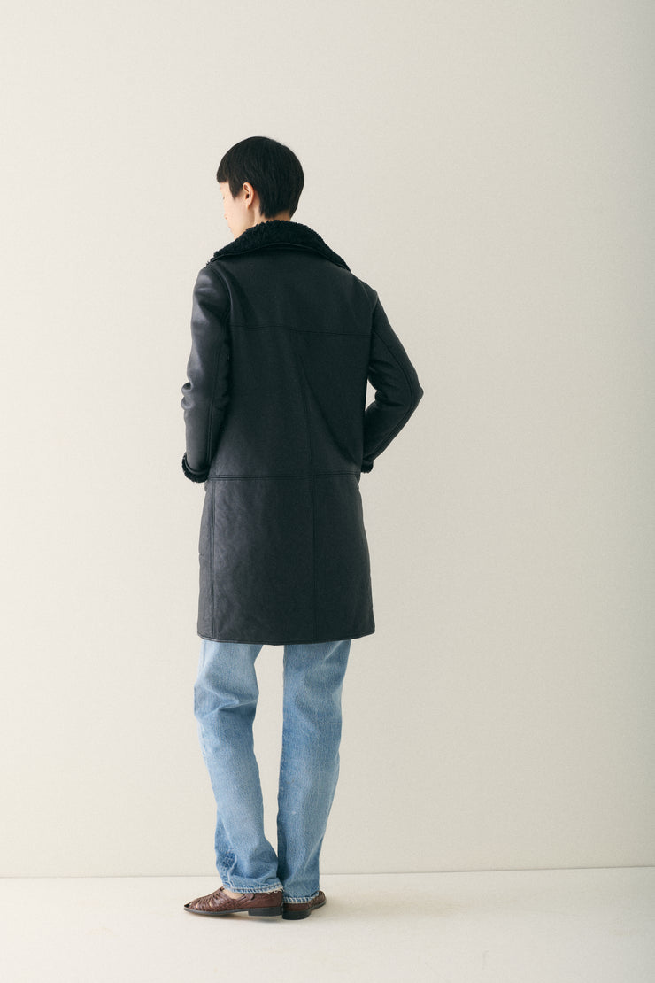 Saint Laurent Leather and Shearling Coat - Desert Vintage