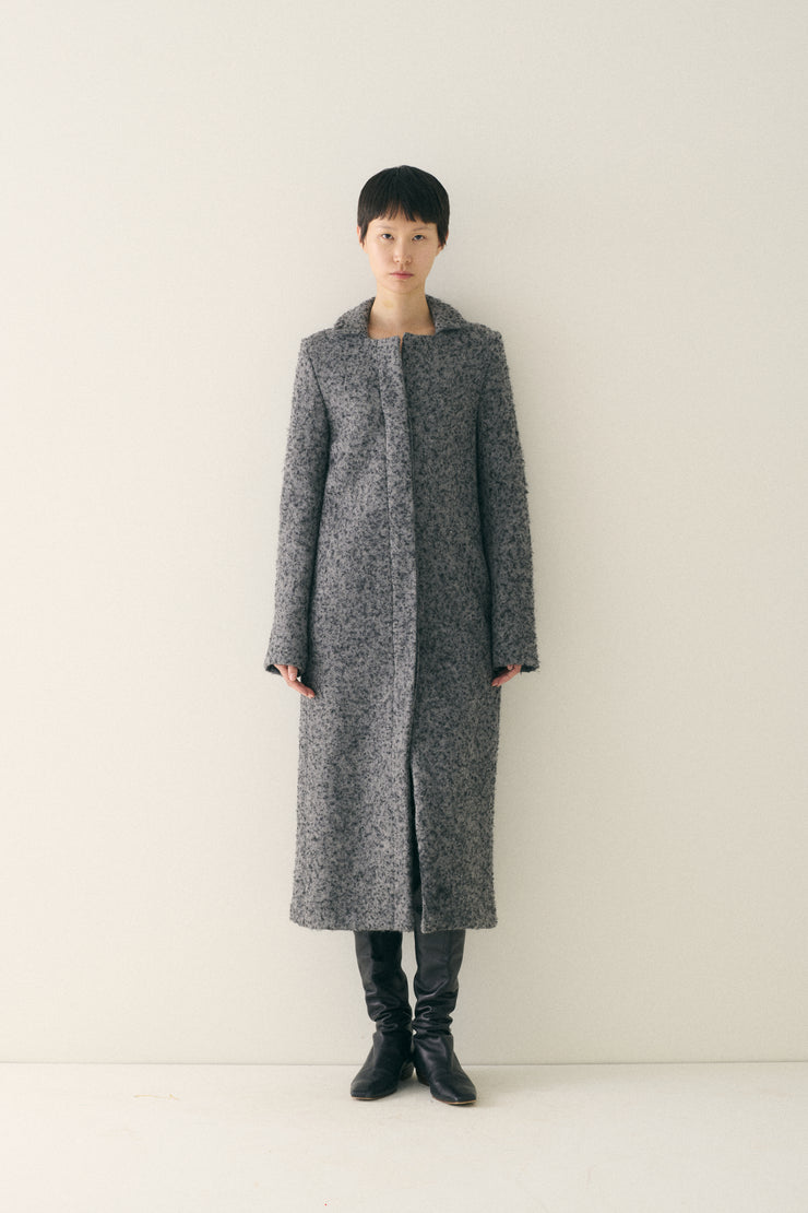 Ss 1999 Yeohlee Grey Long Overcoat - Desert Vintage