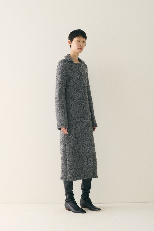 Ss 1999 Yeohlee Grey Long Overcoat - Desert Vintage