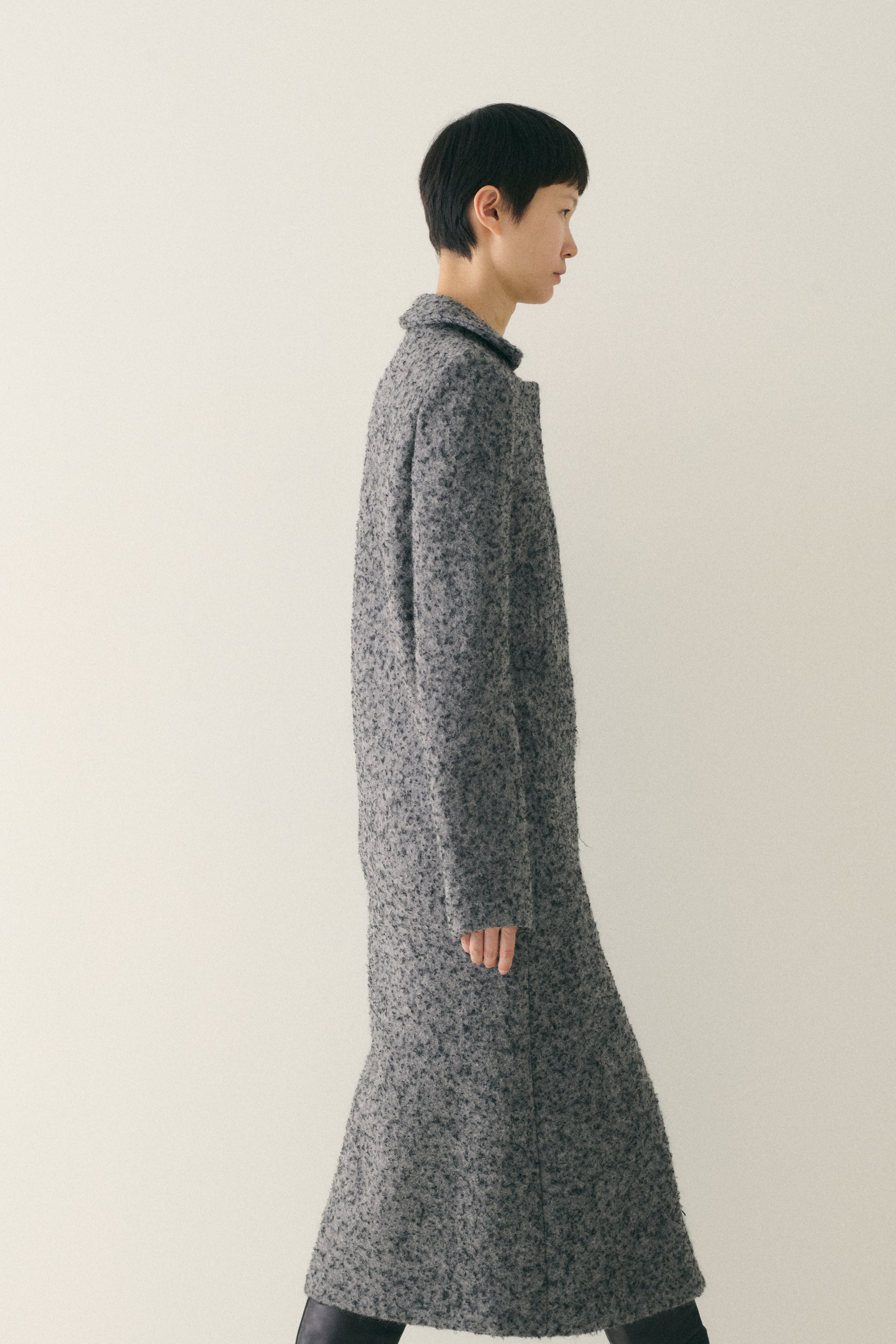 Ss 1999 Yeohlee Grey Long Overcoat - Desert Vintage