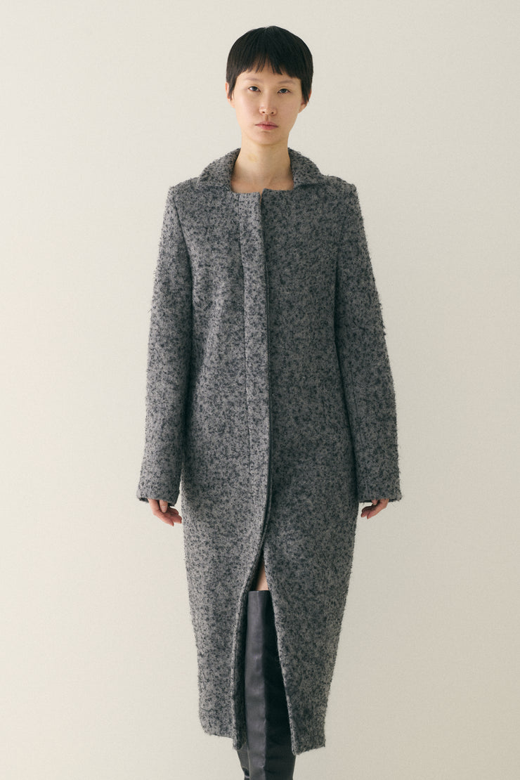 Ss 1999 Yeohlee Grey Long Overcoat - Desert Vintage