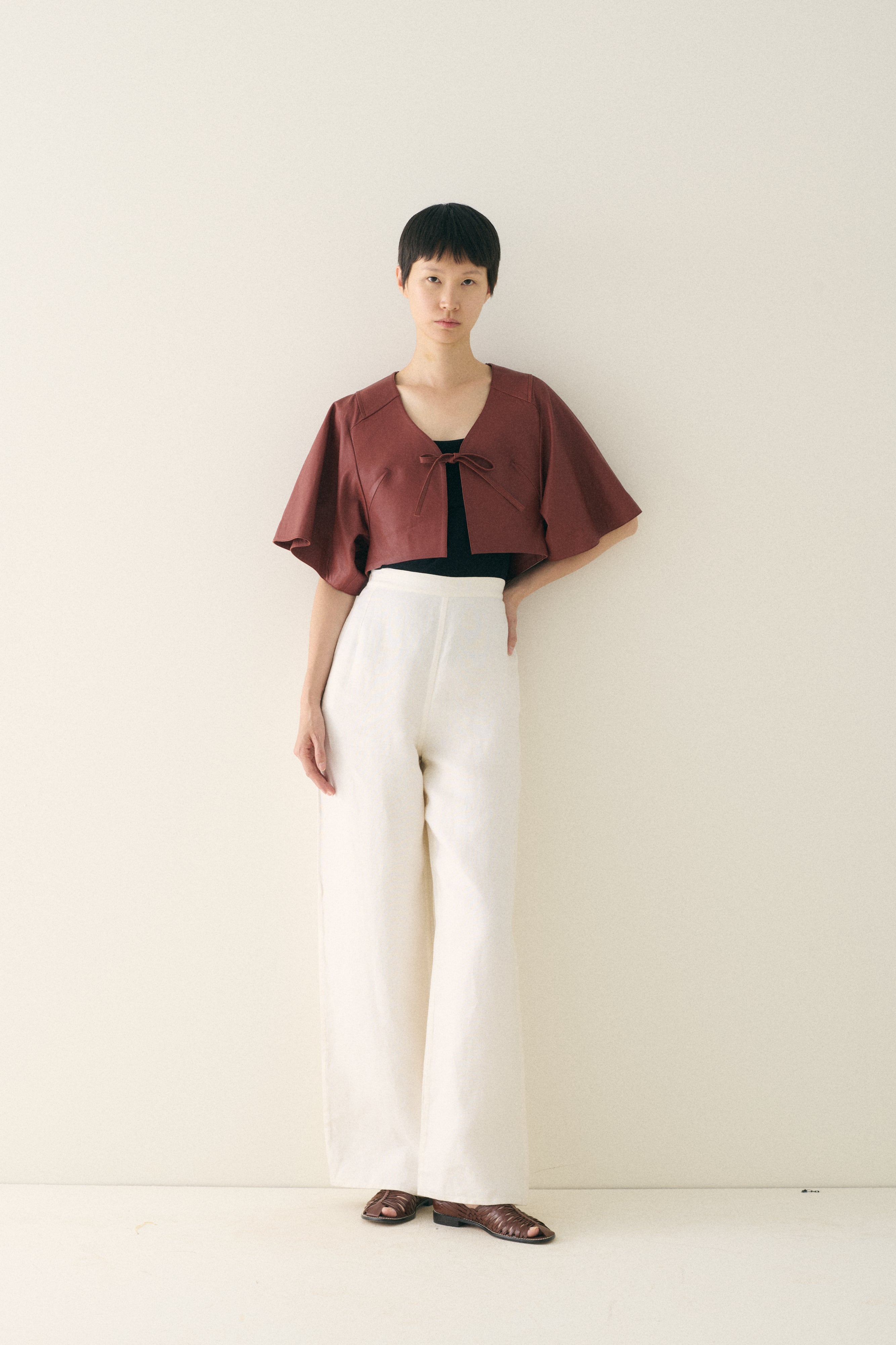 Ghesquiere era Balenciaga Leather Top - Desert Vintage