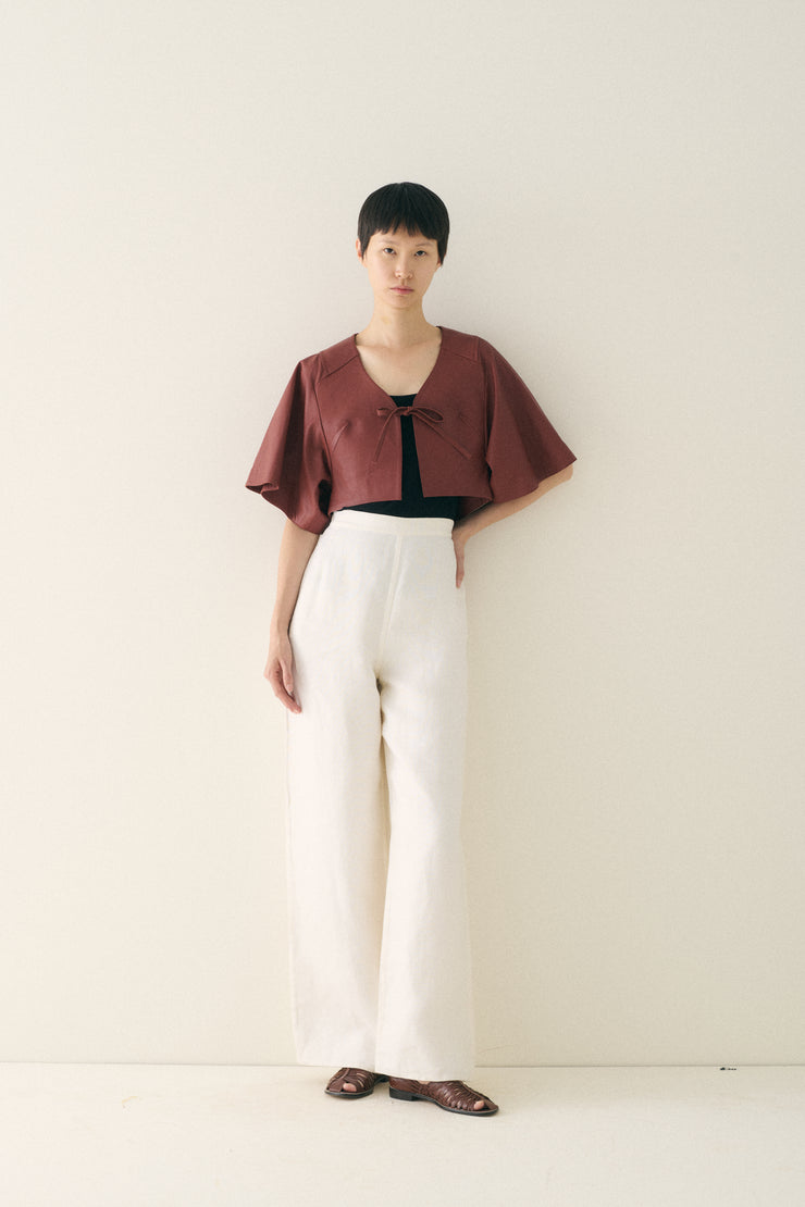Ghesquiere era Balenciaga Leather Top - Desert Vintage