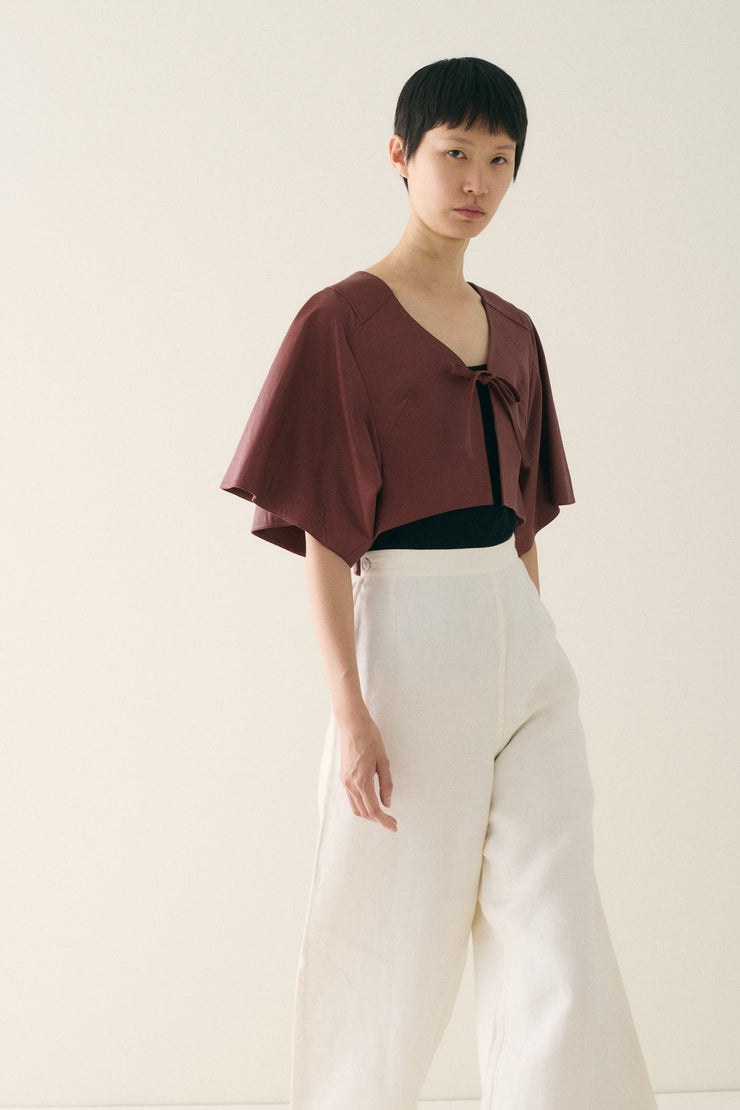 Ghesquiere era Balenciaga Leather Top - Desert Vintage