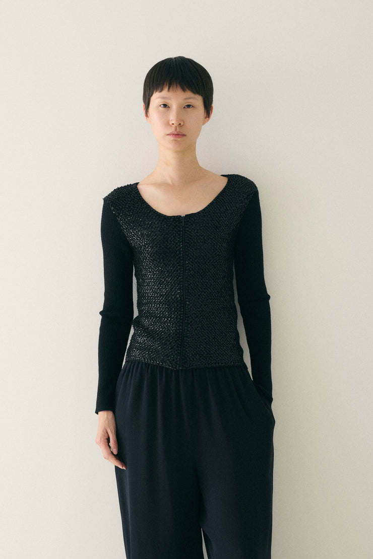 Dolce and Gabbana Sequin Knit Cardigan - Desert Vintage