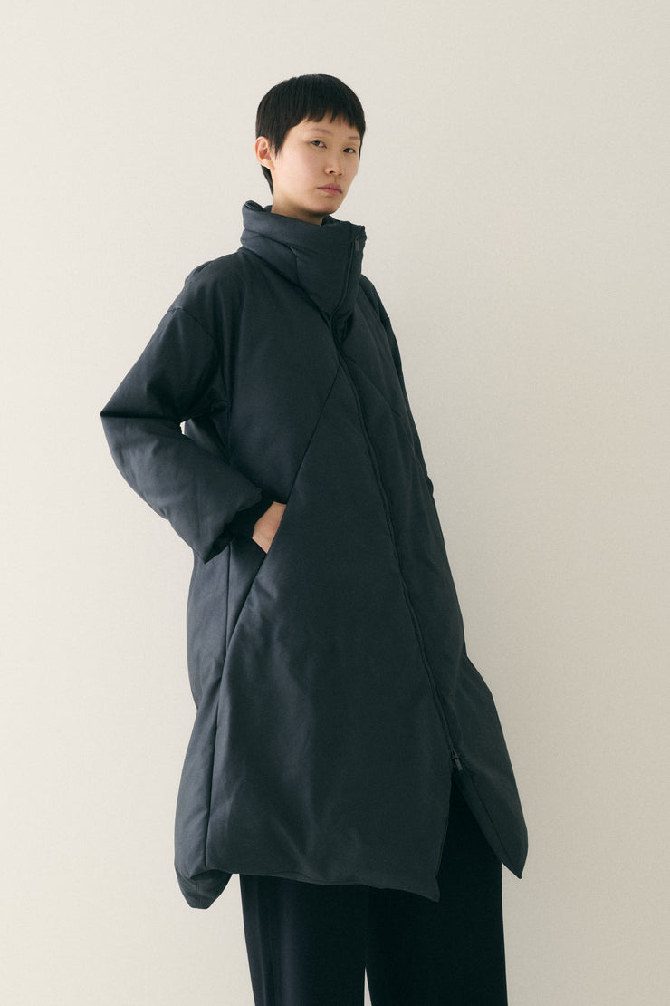 Issey Miyake Grey Down Coat - Desert Vintage