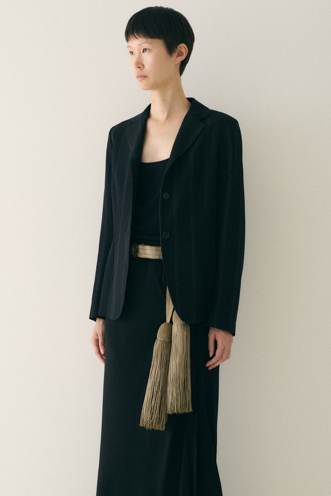 Sonia Speciale Stripe Wool Blazer - Desert Vintage