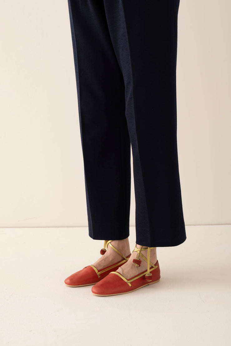 Bottega Veneta Leather Flats - Desert Vintage