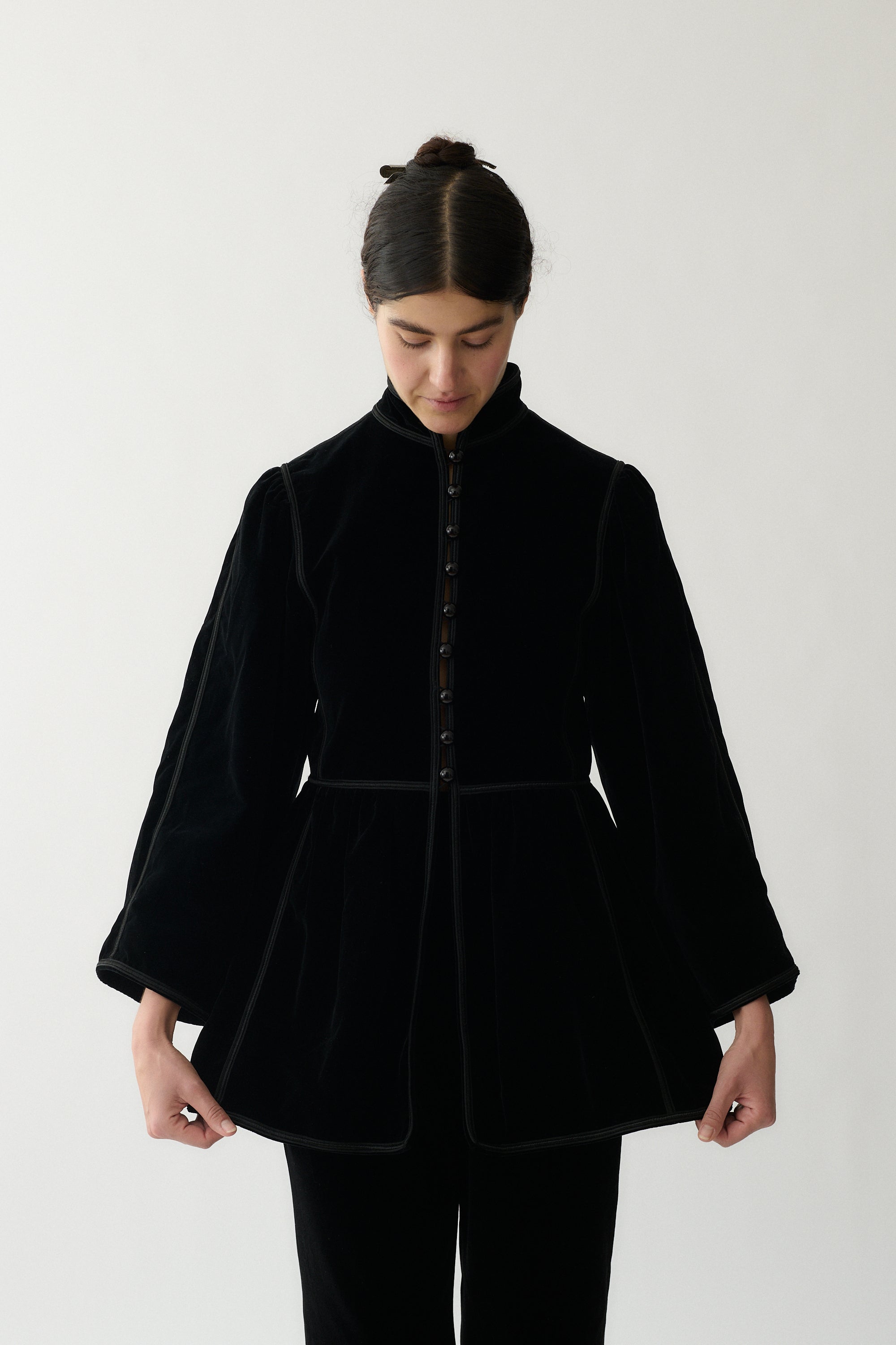 1970's Yves Saint Laurent Velvet Coat - Desert Vintage