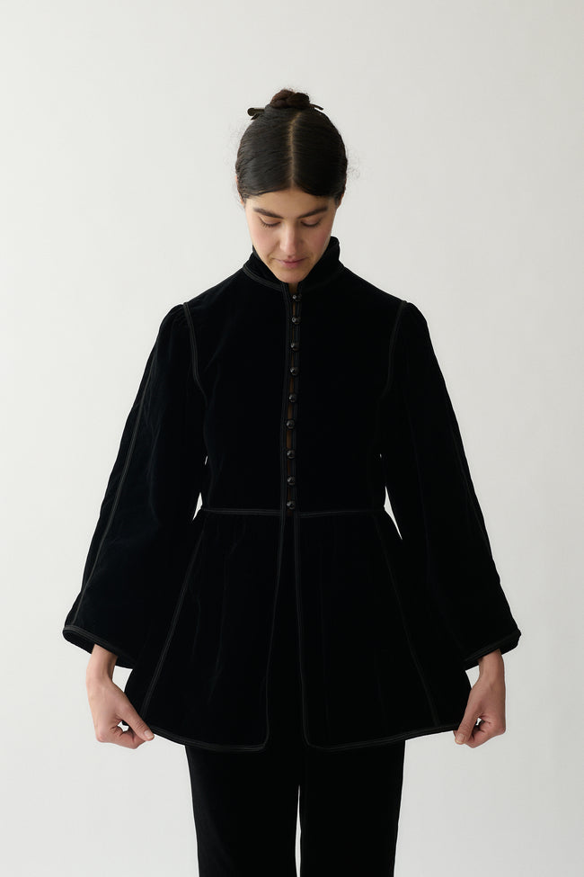 1970's Yves Saint Laurent Velvet Coat - Desert Vintage