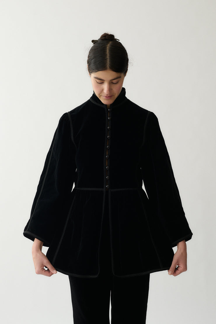 1970's Yves Saint Laurent Velvet Coat - Desert Vintage