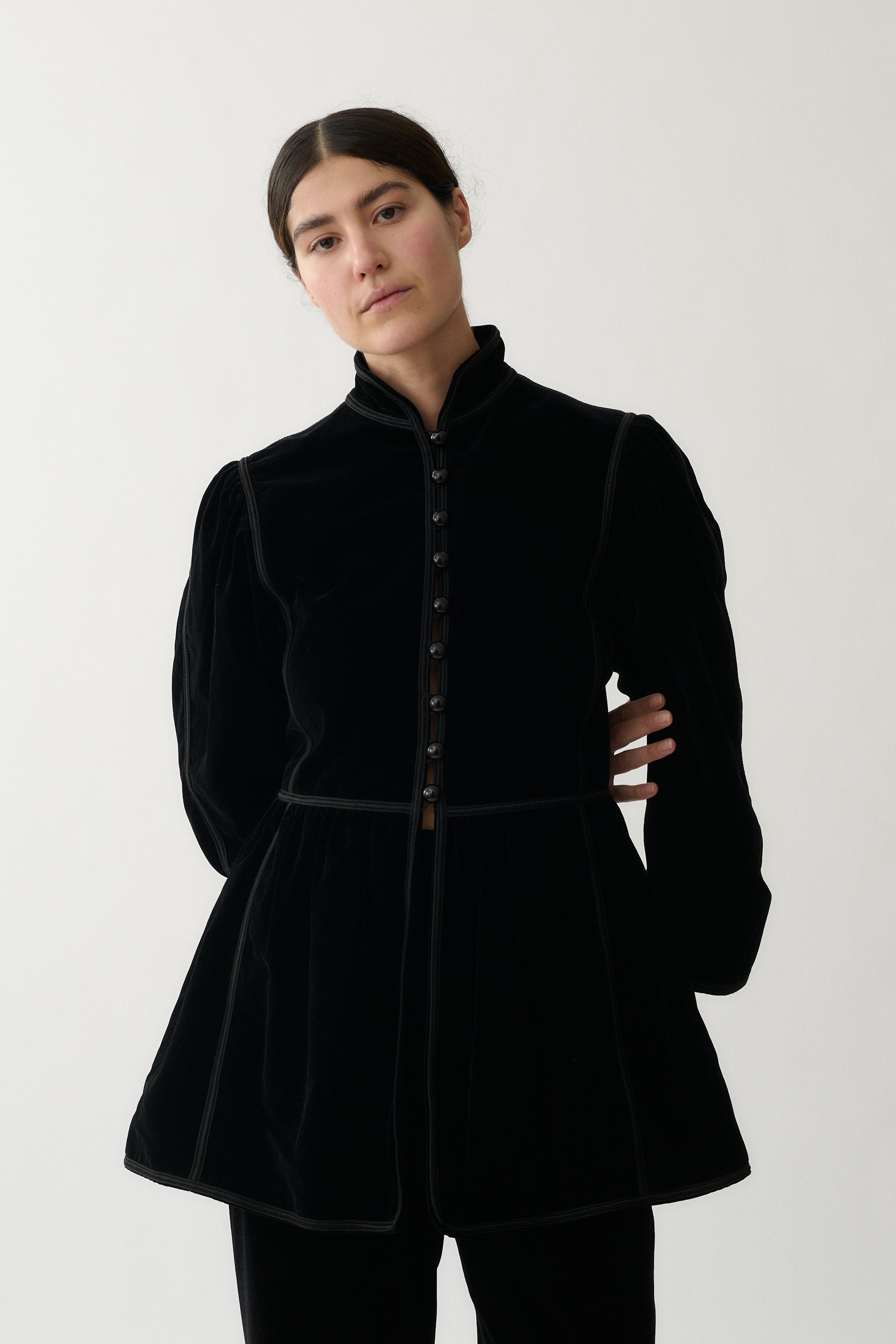 1970's Yves Saint Laurent Velvet Coat - Desert Vintage