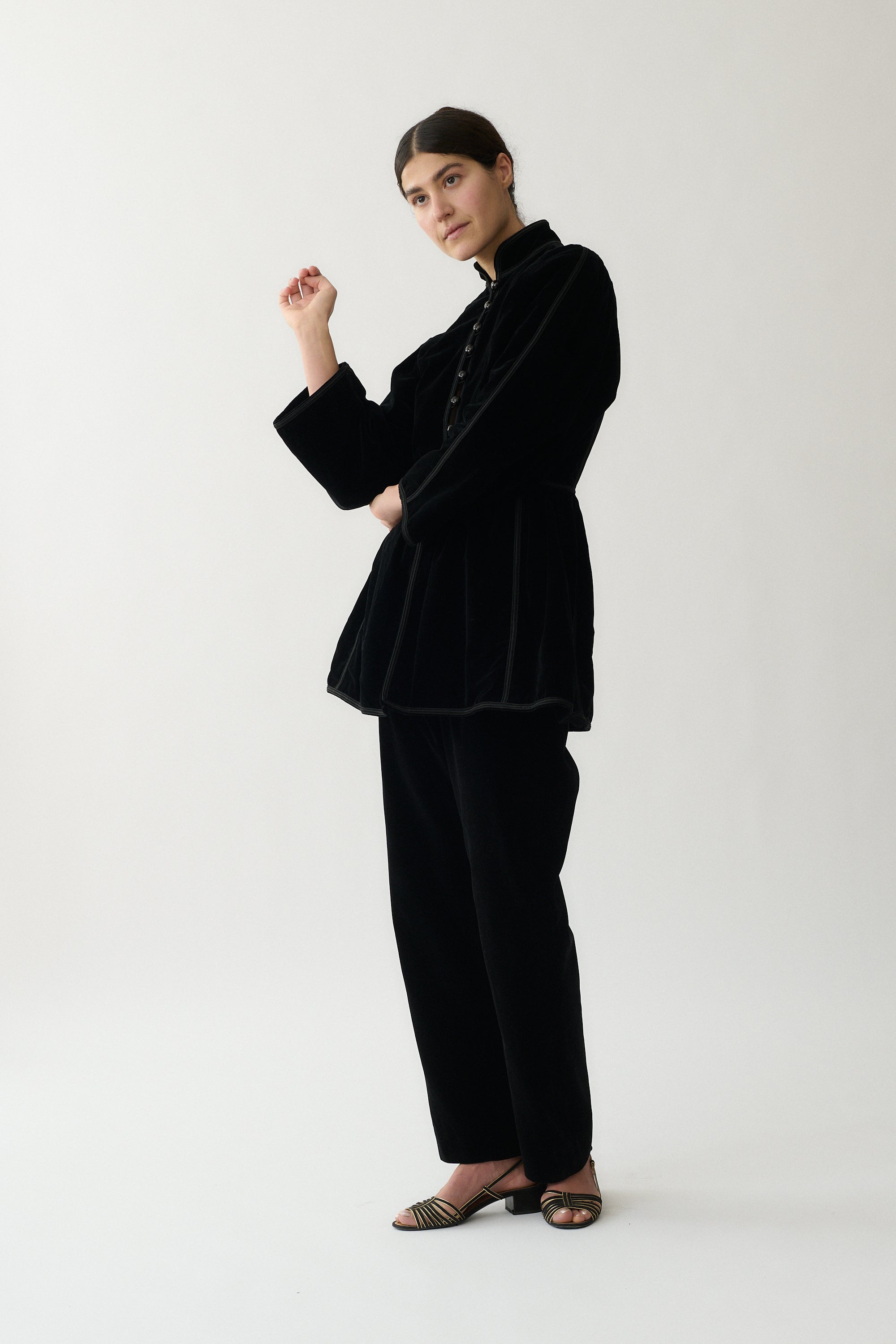 1970's Yves Saint Laurent Velvet Coat - Desert Vintage