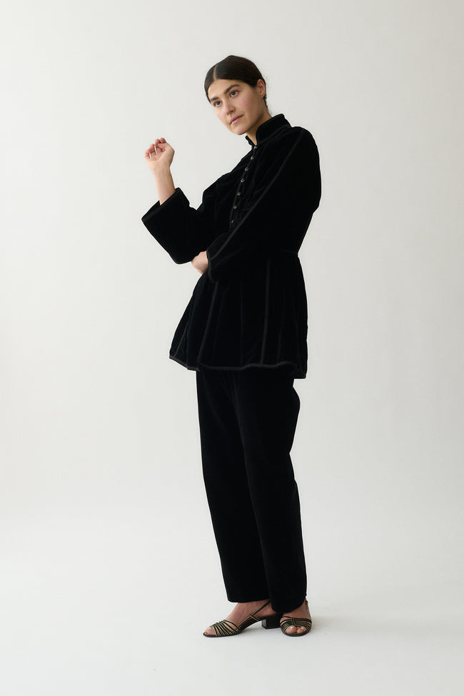 1970's Yves Saint Laurent Velvet Coat - Desert Vintage