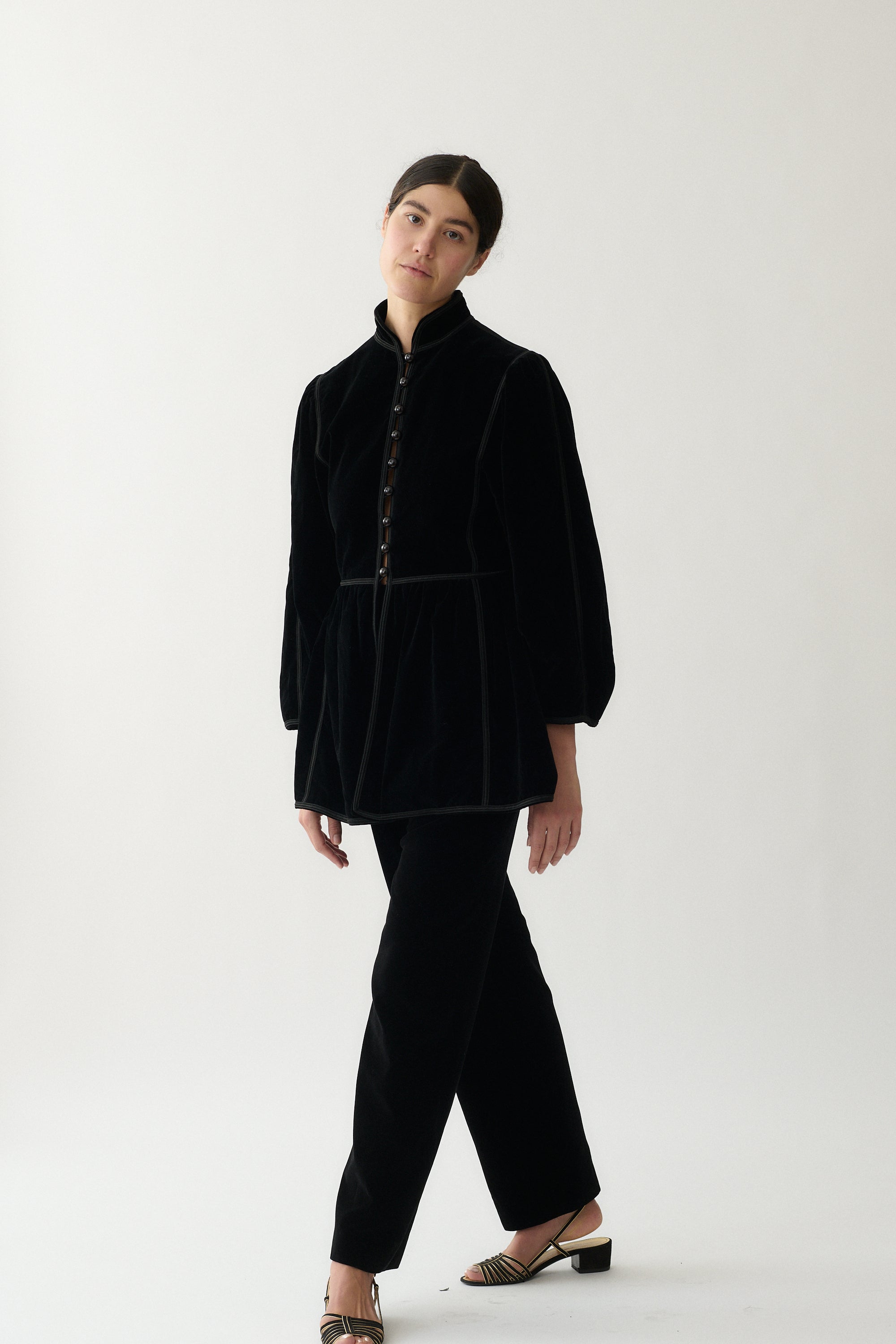 1970's Yves Saint Laurent Velvet Coat - Desert Vintage