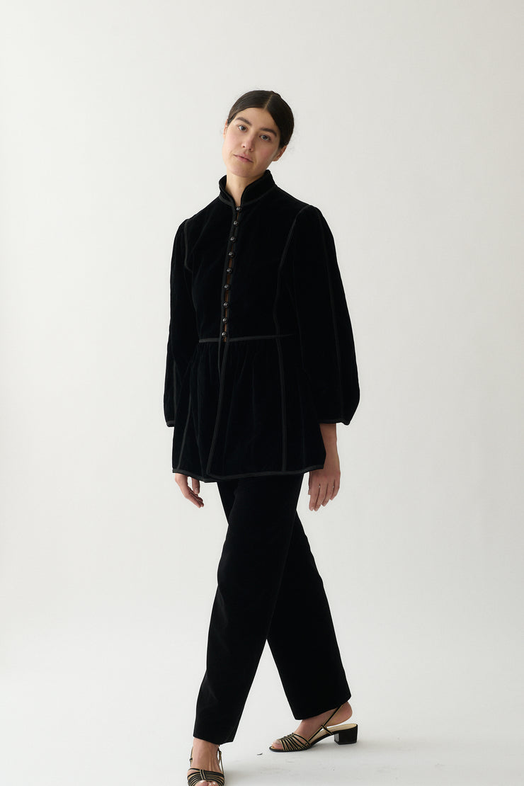 1970's Yves Saint Laurent Velvet Coat - Desert Vintage