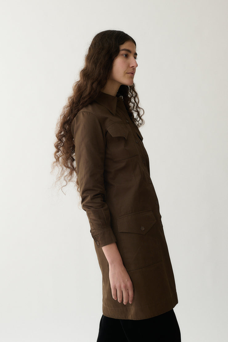 1970's Ysl Chocolate Tunic - Desert Vintage