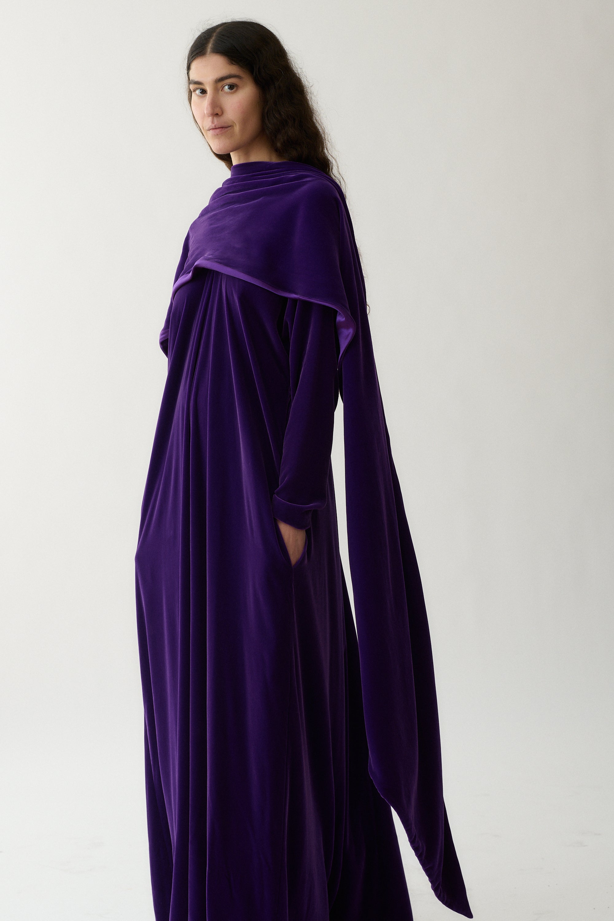 1970s Halston Velvet Gown - Desert Vintage