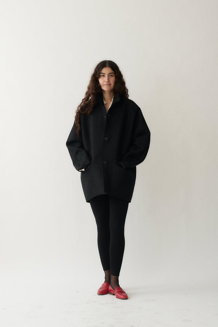 Balenciaga Black Wool Coat - Desert Vintage