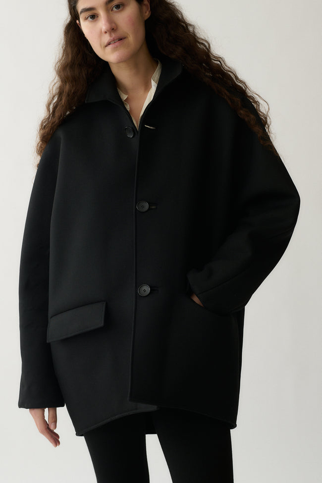 Balenciaga Black Wool Coat - Desert Vintage