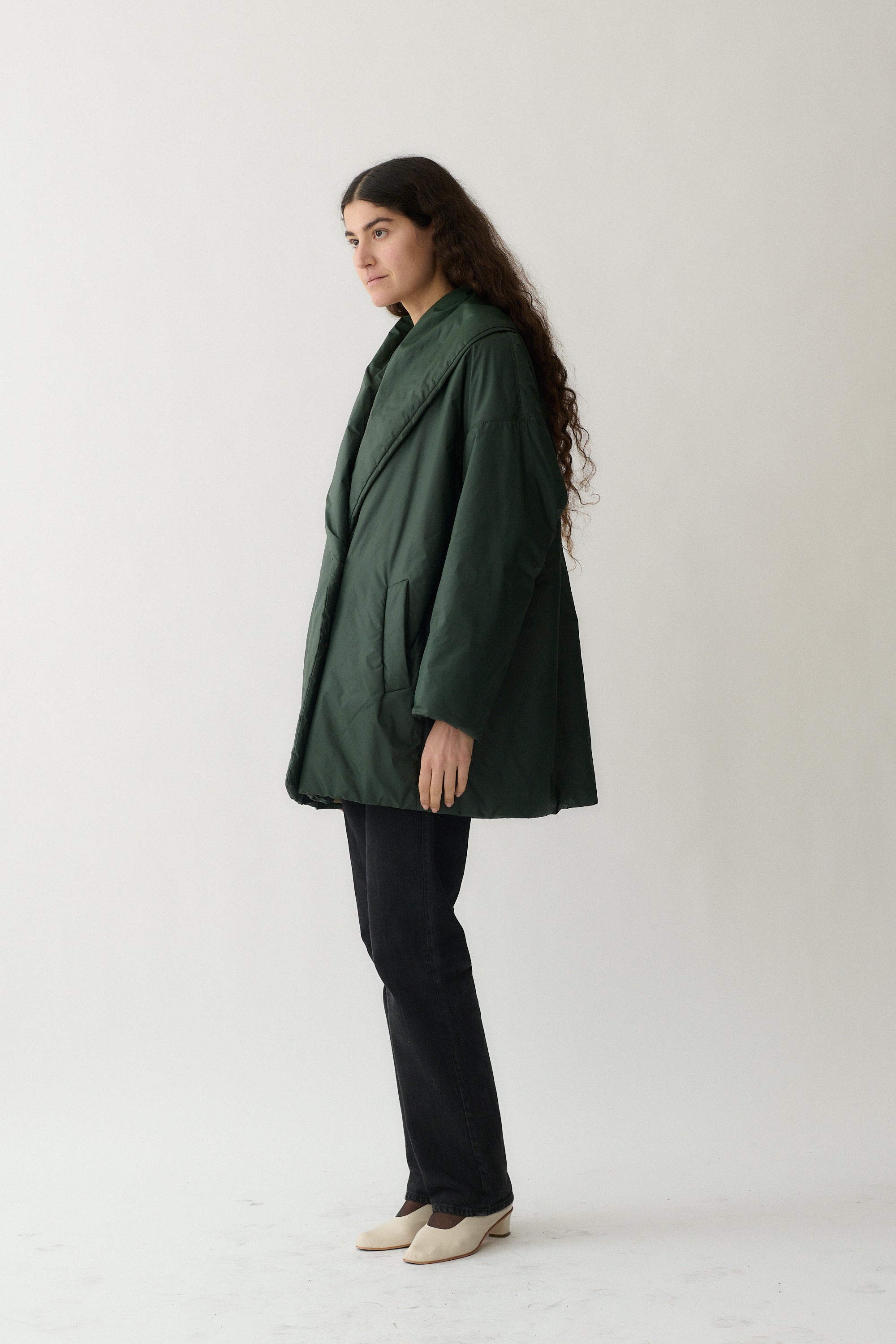 Jil Sander Green Coat - Desert Vintage