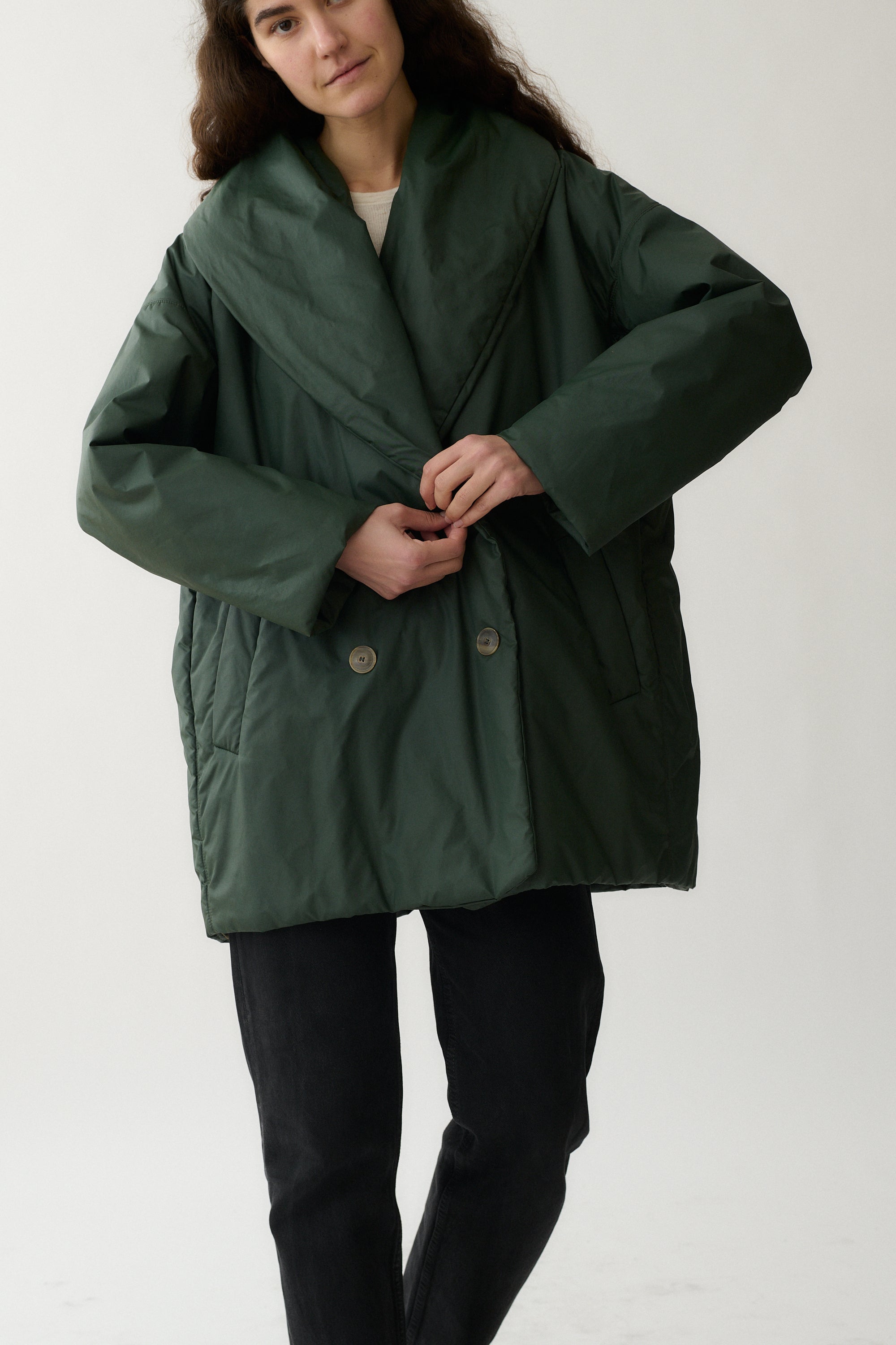 Jil Sander Green Coat - Desert Vintage