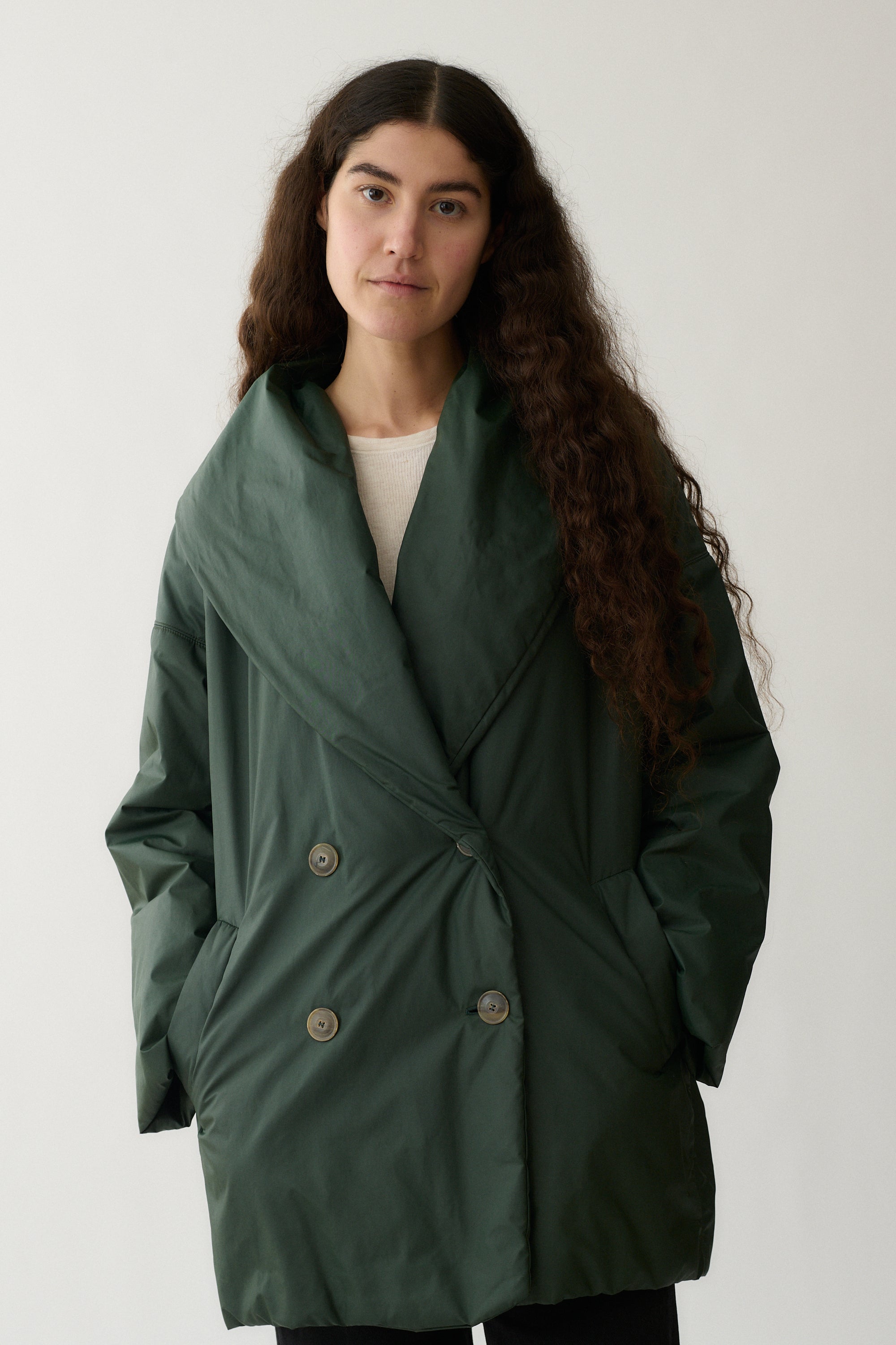 Jil Sander Green Coat - Desert Vintage
