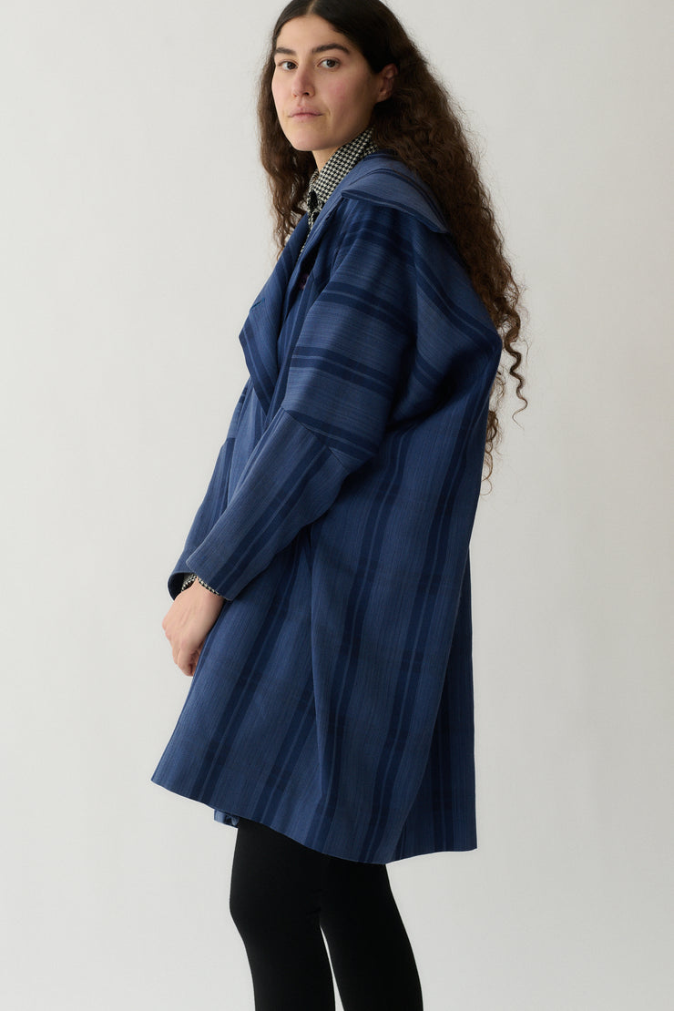 1980s Issey Miyake Plaid Coat - Desert Vintage