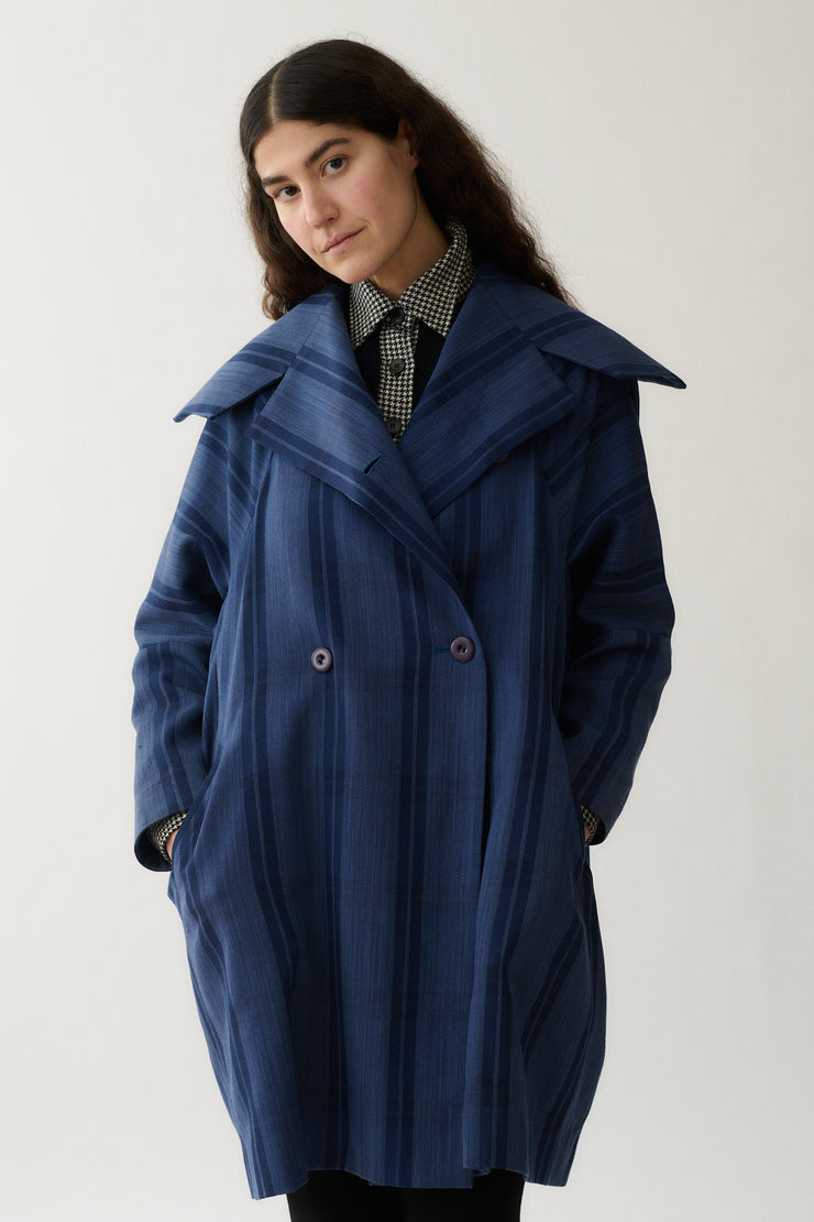 1980s Issey Miyake Plaid Coat - Desert Vintage