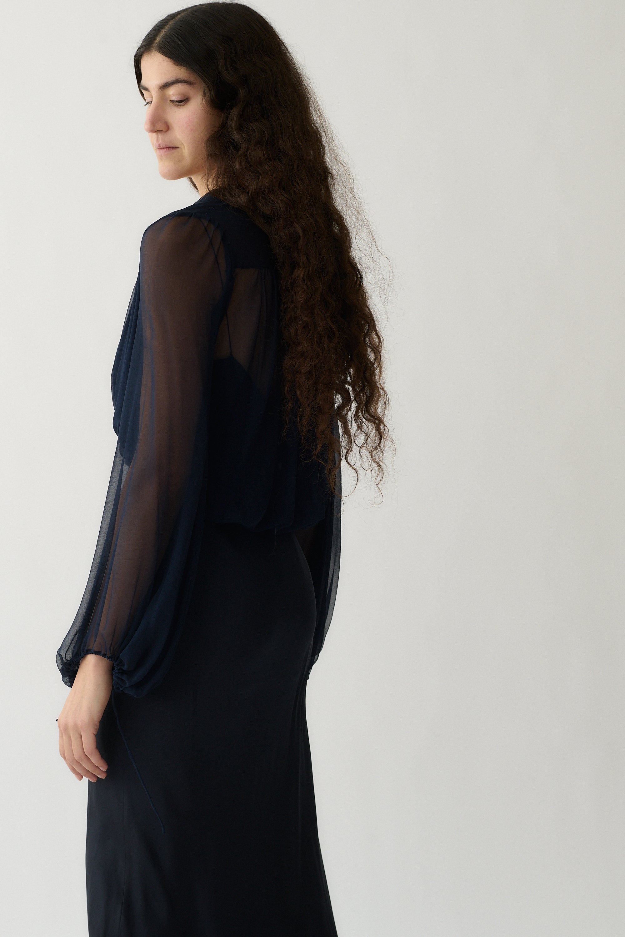 Krizia Chiffon Blouse - Desert Vintage