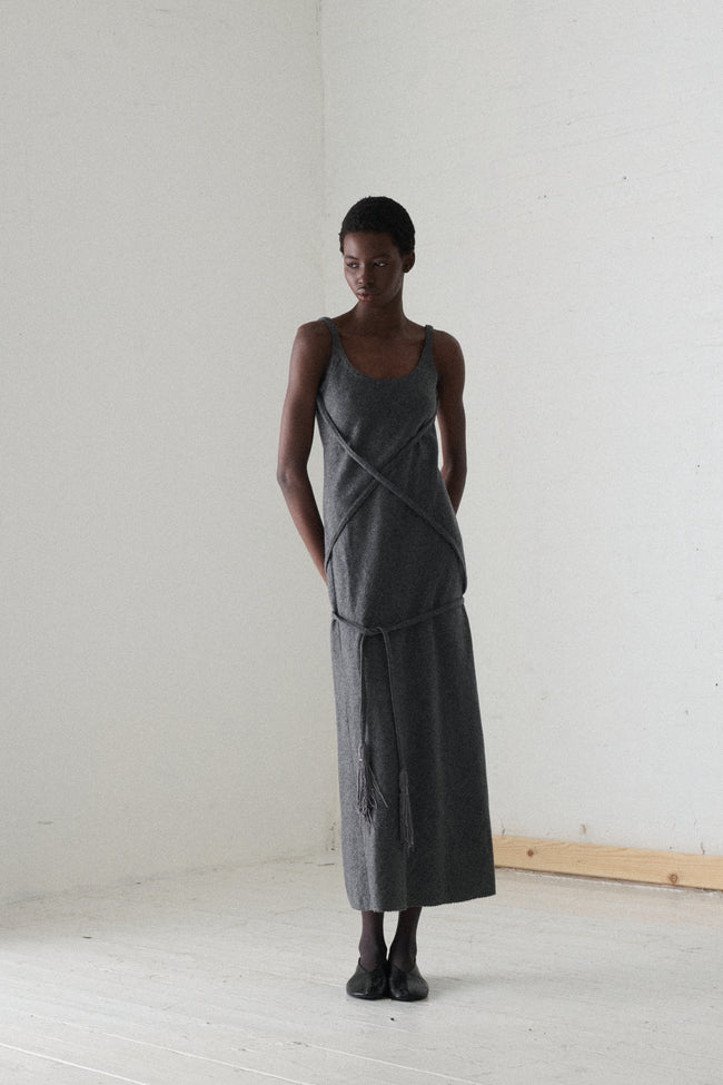 Beene Heather Grey Dress - Desert Vintage