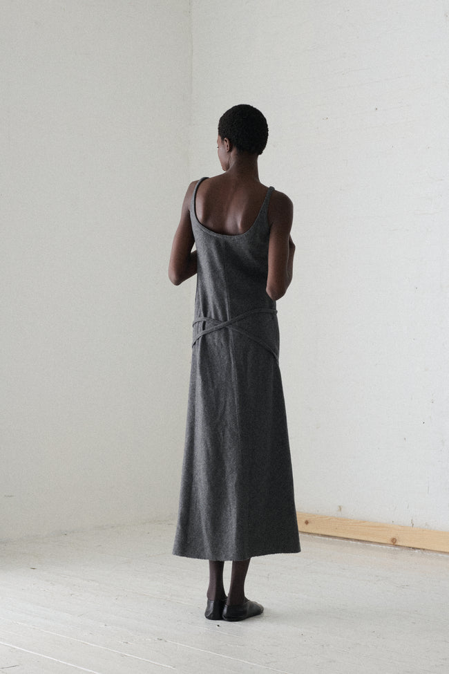 Beene Heather Grey Dress - Desert Vintage