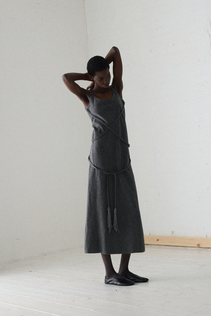 Beene Heather Grey Dress - Desert Vintage