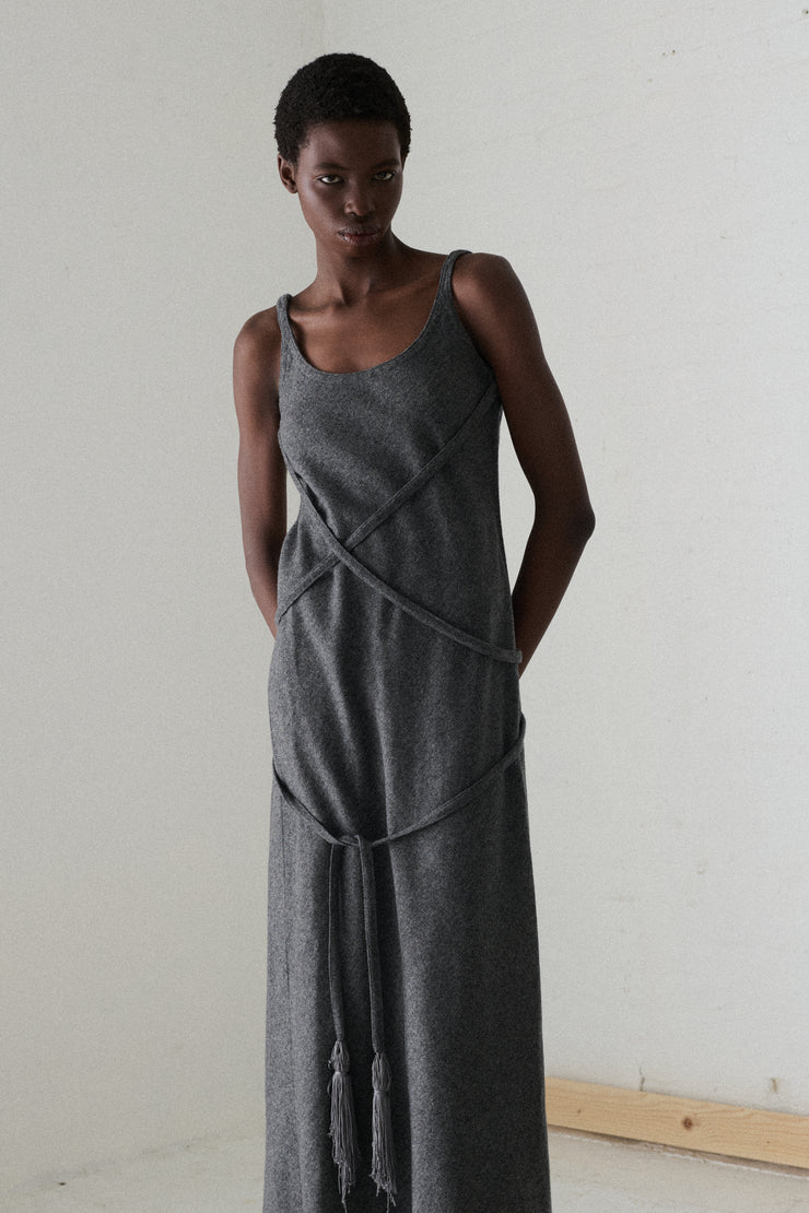 Beene Heather Grey Dress - Desert Vintage