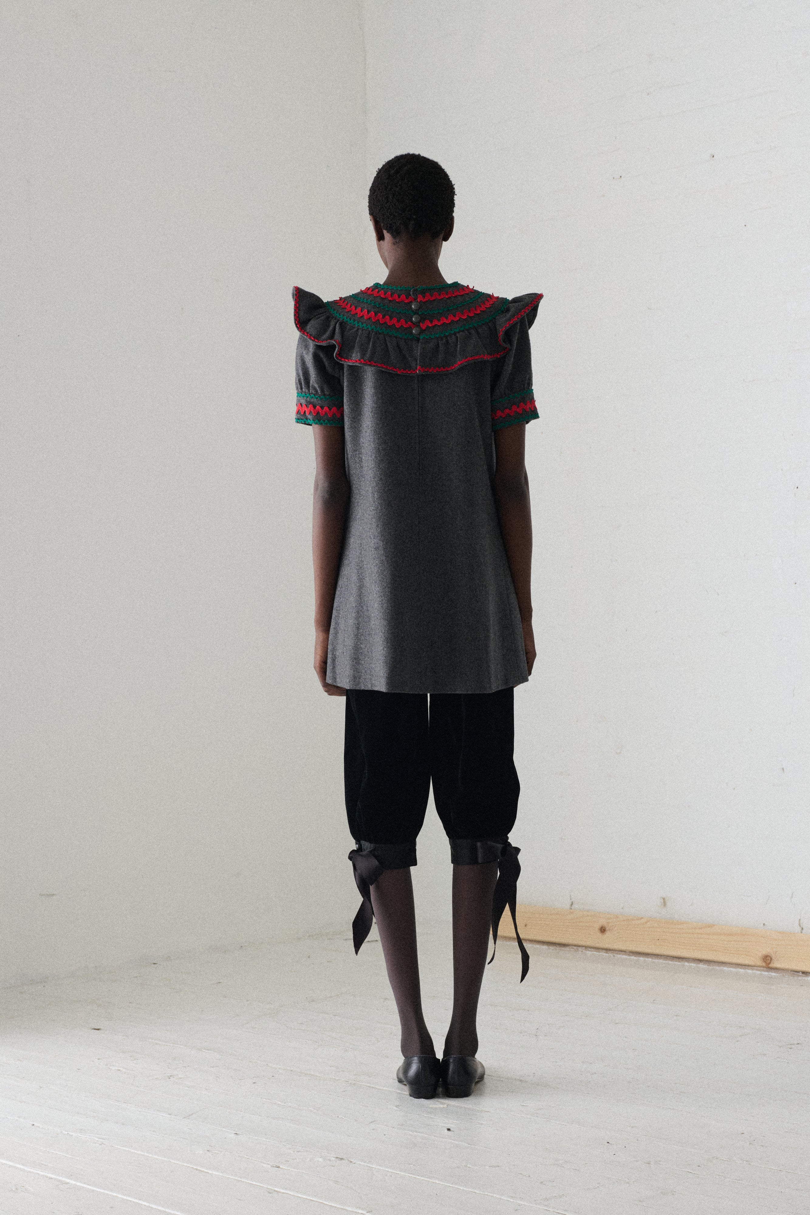 Ysl Cropped Velvet Trousers - Desert Vintage