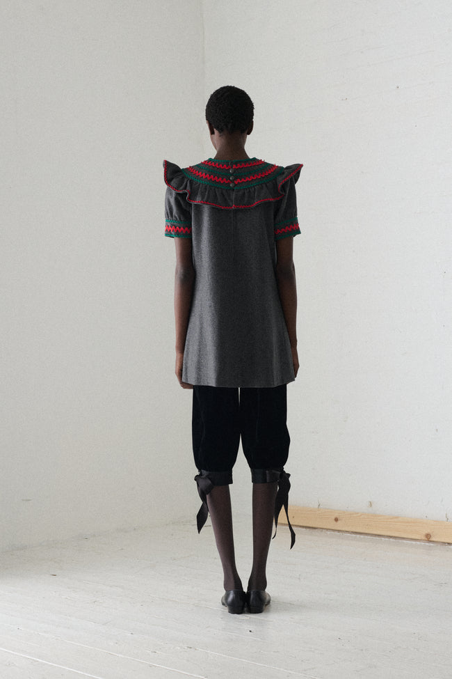 Ysl Cropped Velvet Trousers - Desert Vintage