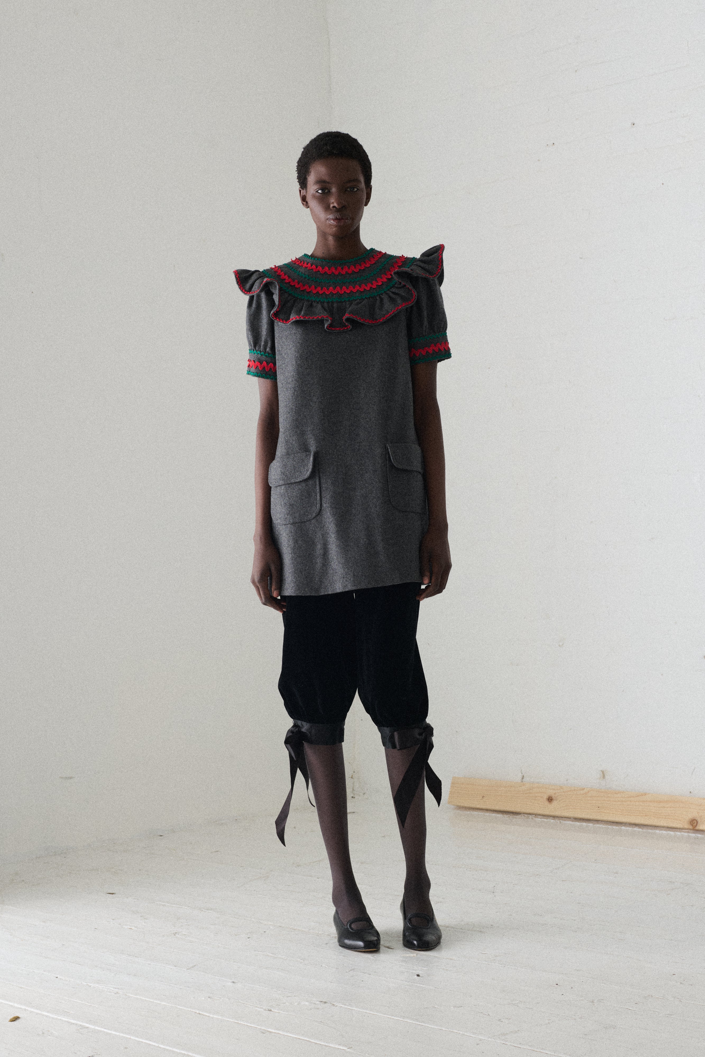 Ysl Cropped Velvet Trousers - Desert Vintage