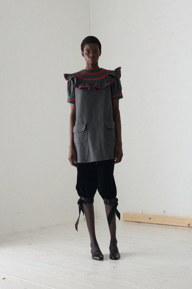 Ysl Cropped Velvet Trousers - Desert Vintage