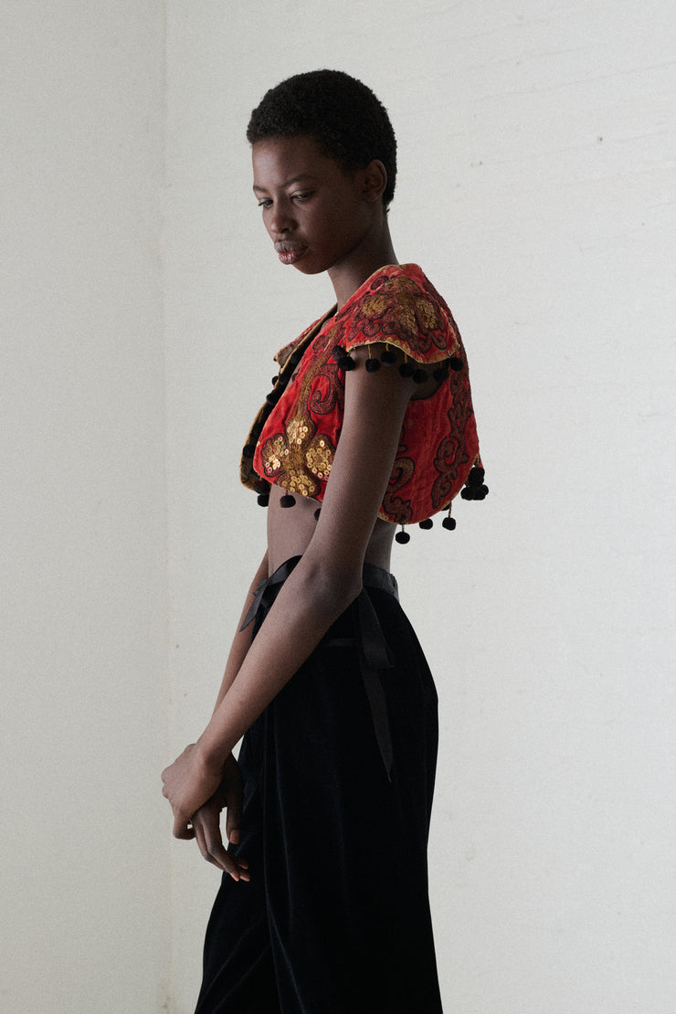 Antique Cropped Vest - Desert Vintage