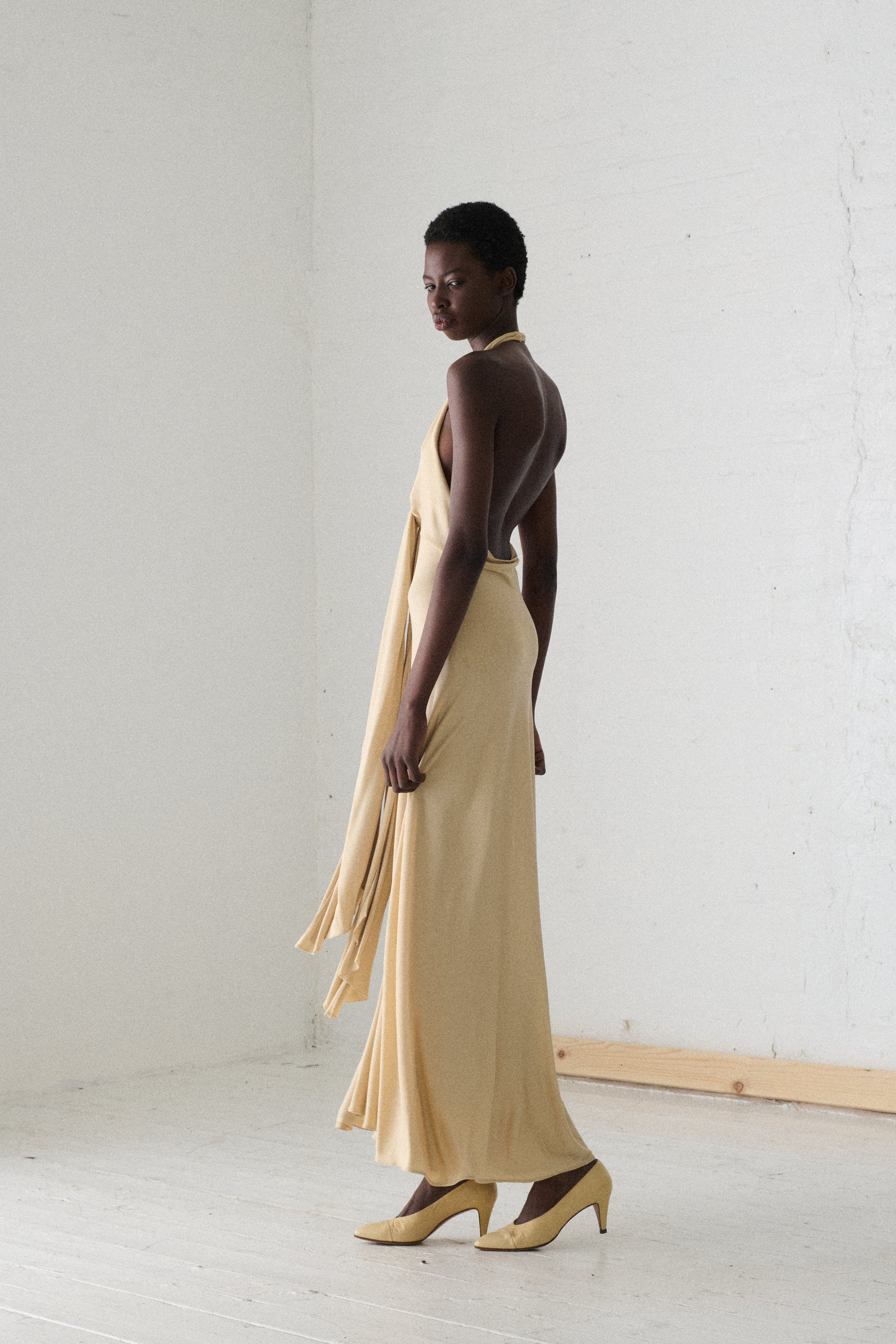 1970s Halston Jersey Gown - Desert Vintage