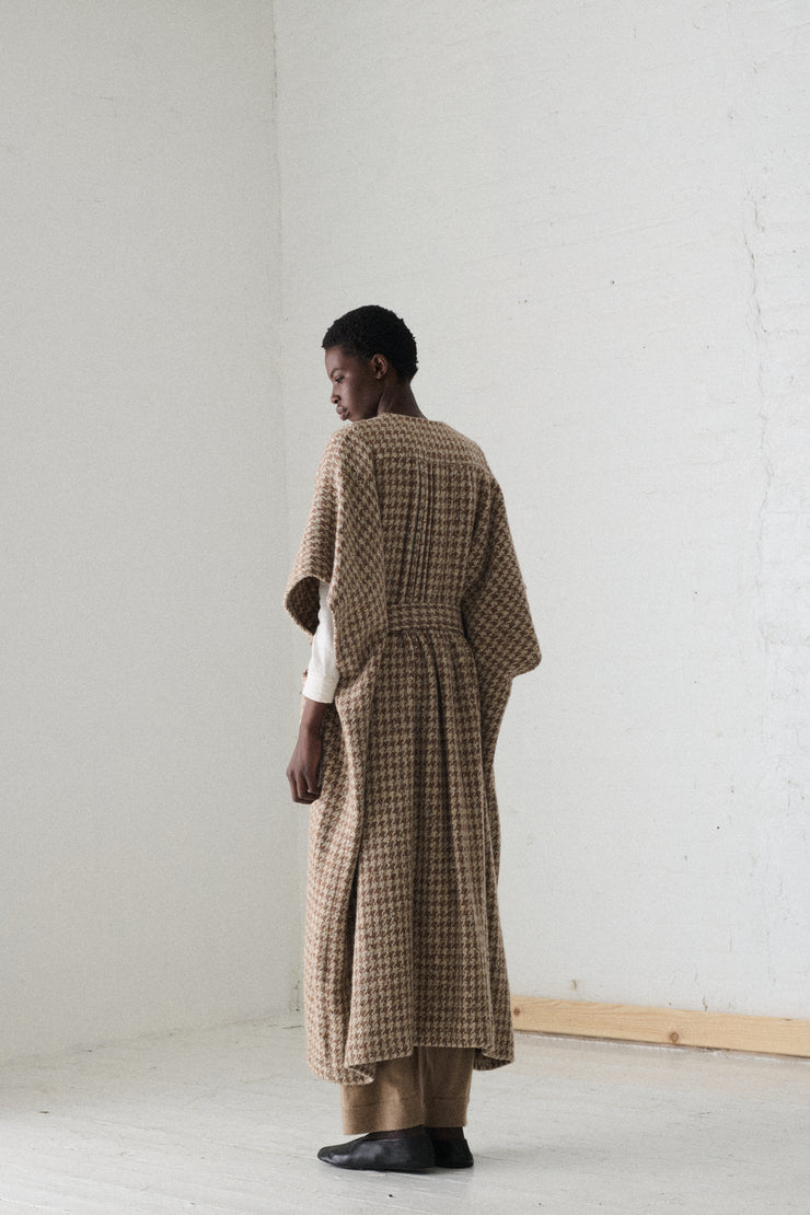 Veronique Branquinho Houndstooth Cape - Desert Vintage
